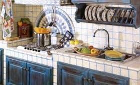 Igiene e funzionalità  in cucina: un top costituito da mattonelle 